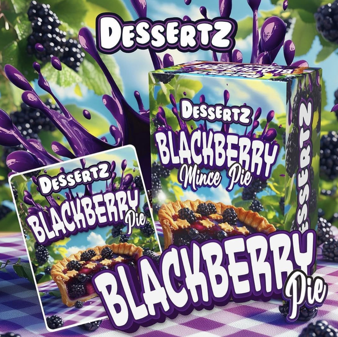 Dessertz Blackberry Pie, Dessertz,Dessertz Weed Review, Dessertz Flavors,Dessertz Weed Brand